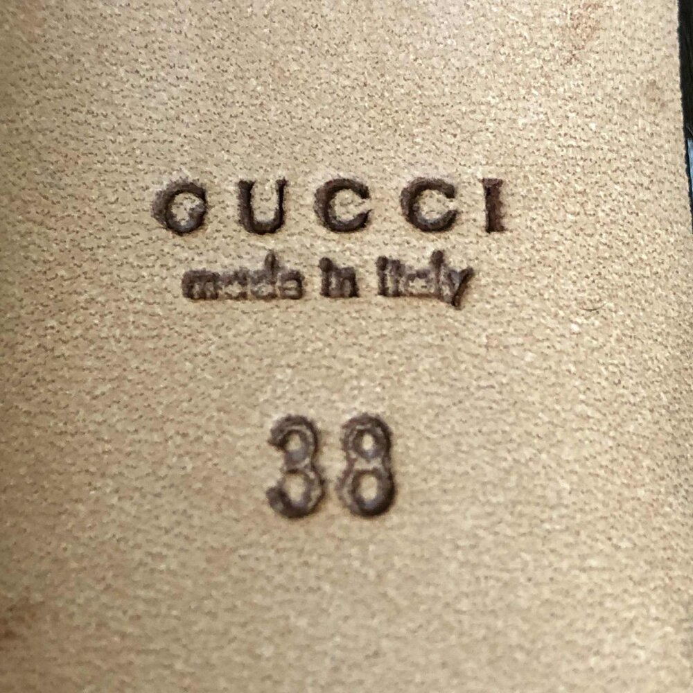 Rare GUCCI Leopard Pony-Hair Platform Stiletto Pumps Silver/Brown 7 MSRP $1280 - Picture 9 of 10